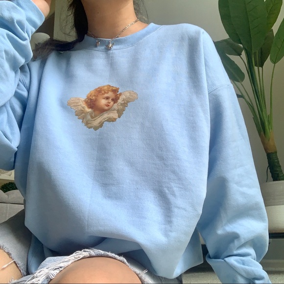 n e w ✨ rare angel baby blue crewneck 👼🏻 - Picture 3 of 10